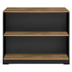 Table de bar îlot JUNO bois noir et plateau foncé HAWKINS