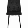 Table de bricolage VALORA NP 120x80 avec ensemble de 4 chaises noires TYRA