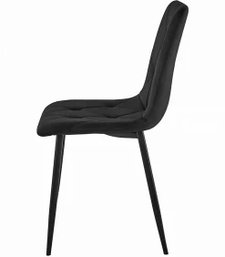 Table de bricolage VALORA NP 120x80 avec ensemble de 4 chaises noires TYRA