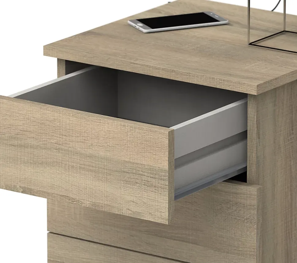 Table de chevet / Table de nuit coloris Cambrian - Hauteur 48.5 x Longueur 41 x Profondeur 40 cm
