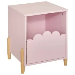 Table de chevet enfant Douceur rose 35,5x40cm - Atmosphera