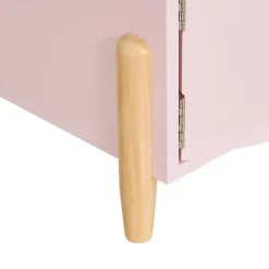Table de chevet enfant Douceur rose 35,5x40cm - Atmosphera