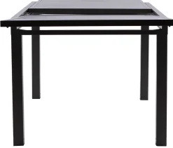 Table de jardin extensible aluminium gris anthracite L.135/270 x l.90 x H.75 cm