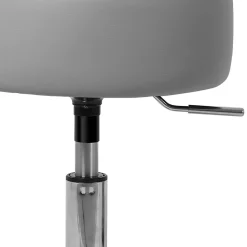 Table de maquillage avec miroir et LED coiffeuse moderne + tabouret gris clair