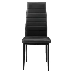 Table de salle à manger avec 4 chaises noir en.casa