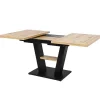 Table de salle à manger extensible effet bois 118-157cm