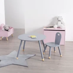 Table enfant Douceur grise - Atmosphera