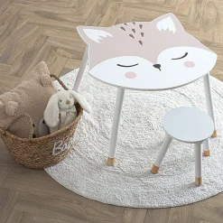 Table enfant Renard - blanc - bois - Atmosphera