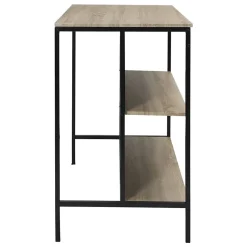 Table ilot en bois avec 2 tabourets Loka