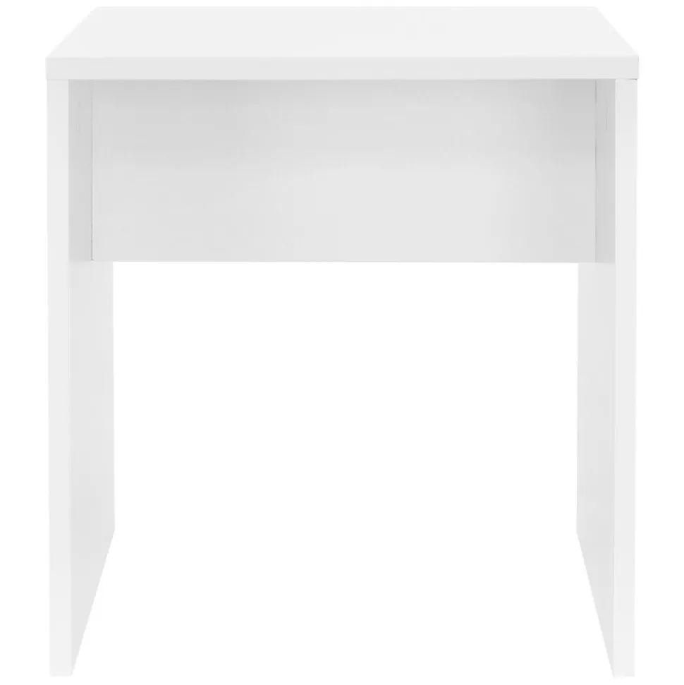 Table maquillage avec miroir et guirlande LED coiffeuse en MDF + tabouret blanc