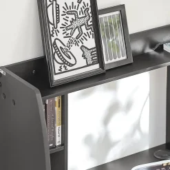 Table Murale Bureau avec Étagère Intégrée et Armoire de Rangement FWT18-Sch