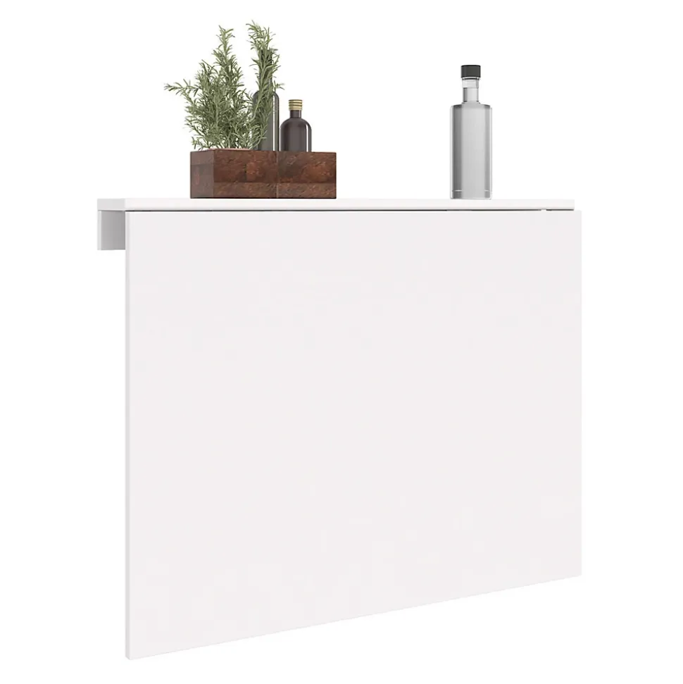 Table murale EXPRESS rabattable 2 personnes blanc L. 70 cm