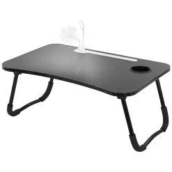 Table pour Ordinateur Portable Pliante, 60x40 cm, Noir