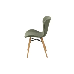 Table rectangulaire à rallonges L160/240 + 4 chaises tissu - BOSTON