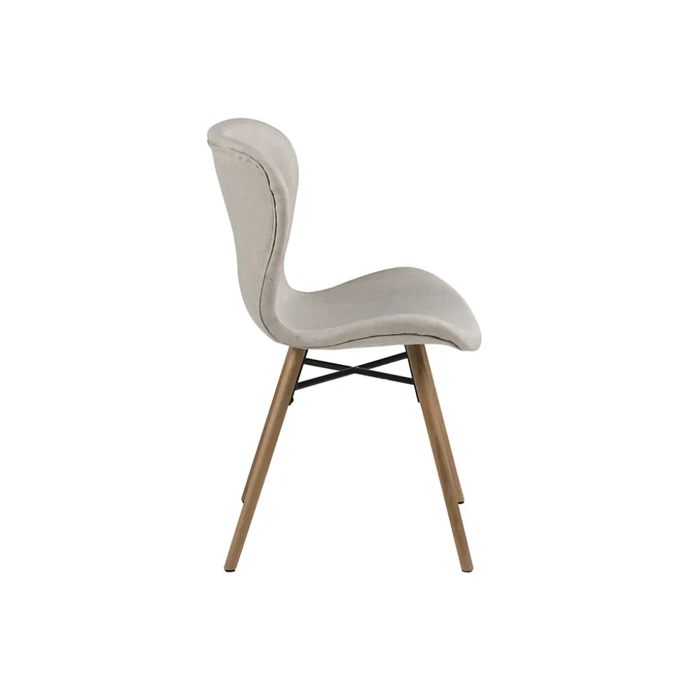 Table rectangulaire à rallonges L160/240 + 4 chaises tissu - BOSTON