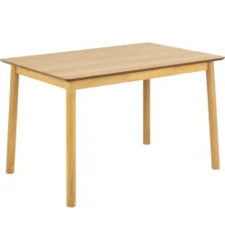 Table rectangulaire en chêne L120 + 4 chaises chêne - IZIA