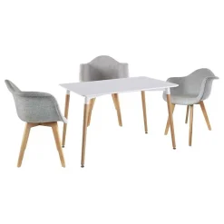Table repas rectangulaire scandinave 115x75 cm