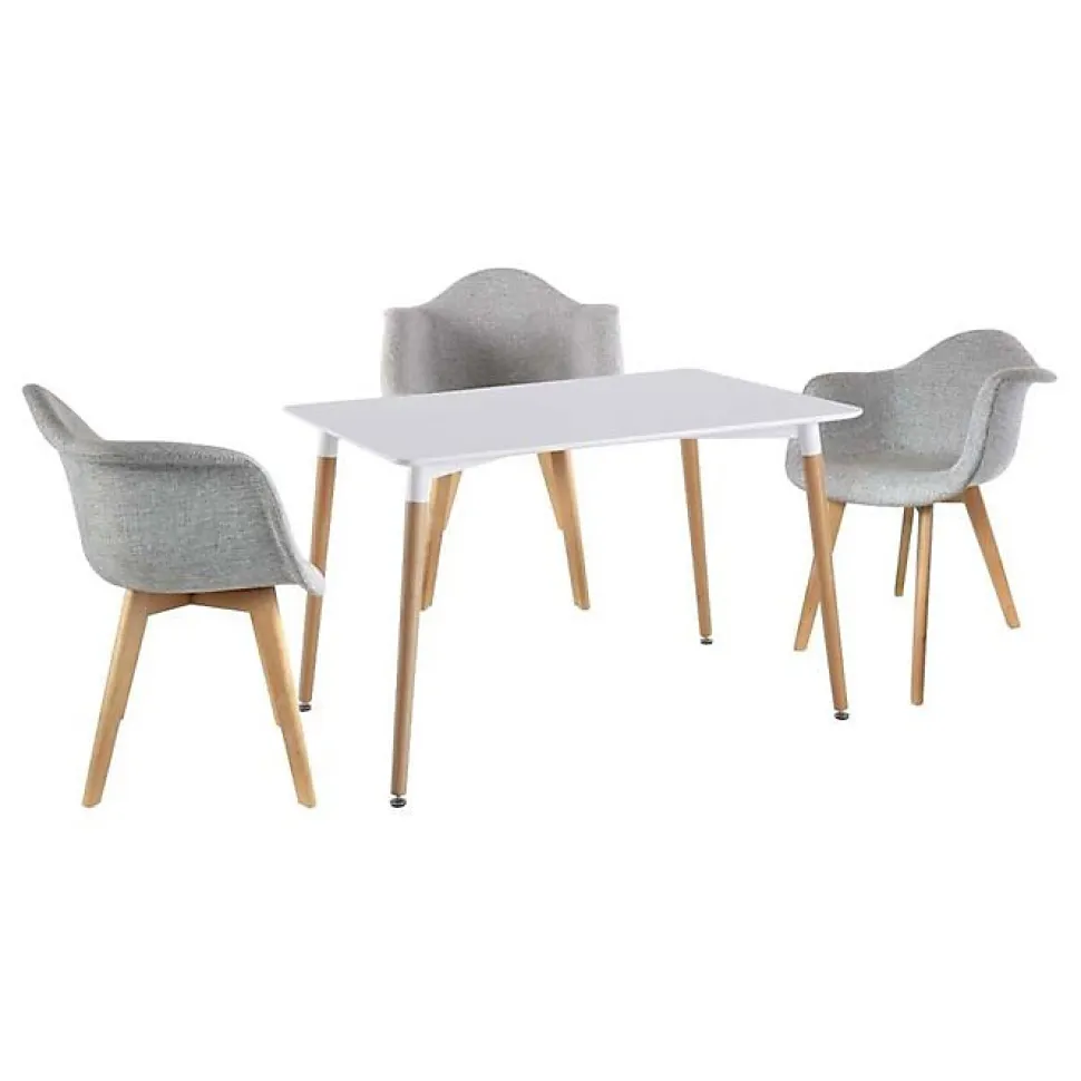 Table repas rectangulaire scandinave 115x75 cm