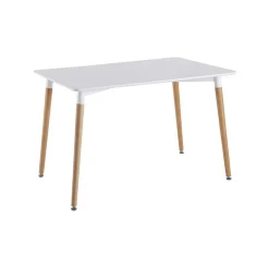 Table repas rectangulaire scandinave 115x75 cm