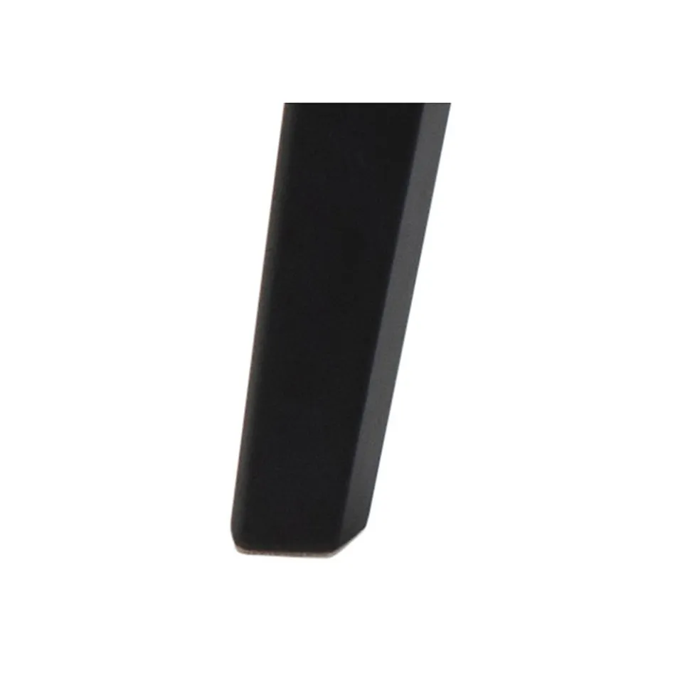 Table ronde en bois chêne/noir D105 + 4 chaises chêne/noir - LETA