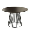 Table ronde en manguier et métal noir 4 personnes D120 - HAZEL