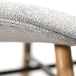 Table ronde extensible pieds tournés D115 + 4 chaises tissu - VICTORIA