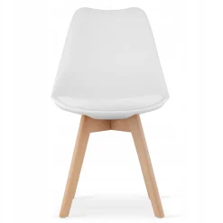 Table ronde Valora KOVA 60 blanche + 2 chaises RIKX blanches