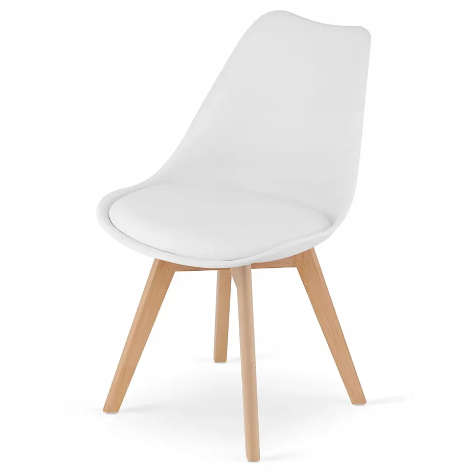 Table ronde Valora KOVA 60 blanche + 2 chaises RIKX blanches