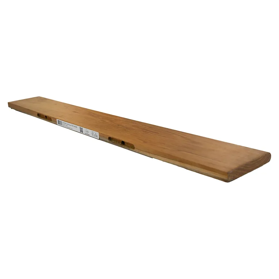 Tablette Bois Teck Huilé Rectangle - Etagère Murale - 18x120x900mm - Etagère de Bureau, Cuisine, Salle de bain, Salon