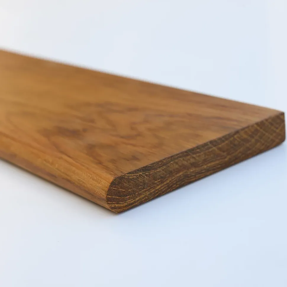 Tablette Bois Teck Huilé Rectangle - Etagère Murale - 18x120x900mm - Etagère de Bureau, Cuisine, Salle de bain, Salon