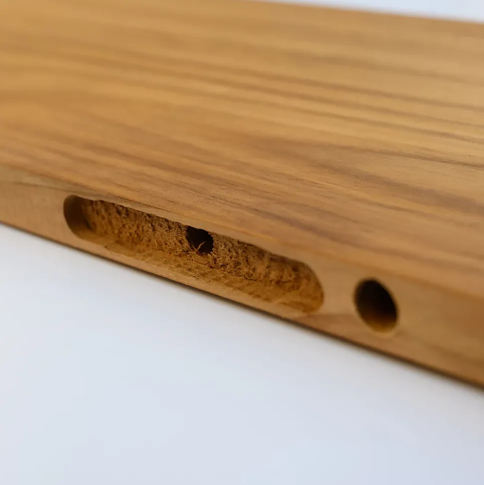 Tablette Bois Teck Huilé Rectangle - Etagère Murale - 18x180x1200mm - Etagère de Bureau, Cuisine, Salle de bain, Salon