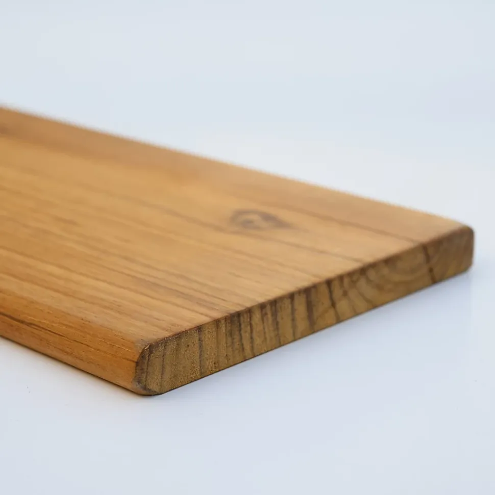 Tablette Bois Teck Huilé Rectangle - Etagère Murale - 18x180x1200mm - Etagère de Bureau, Cuisine, Salle de bain, Salon