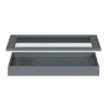 Tablette coulissante gris anthracite Atomia L. 68,7 x H. 7,2 x P. 51,6 cm