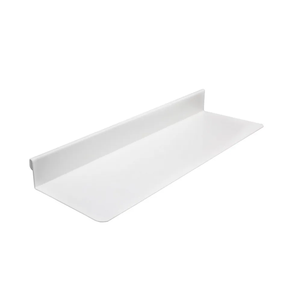 Tablette de cuisine en métal coloris métal blanc l. 30 cm