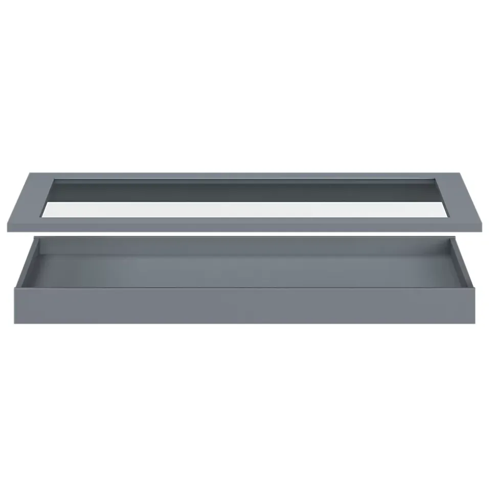 Tablette en verre amovible Atomia L. 96,4 x P. 56,2 x Ep. 1,8 cm