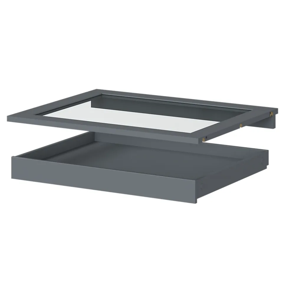 Tablette en verre amovible Atomia L. 71,4 x P. 56,2 x Ep. 1,8 cm