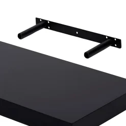 Tablette murale avec fixation invisible GoodHome Cusko noir 60 cm