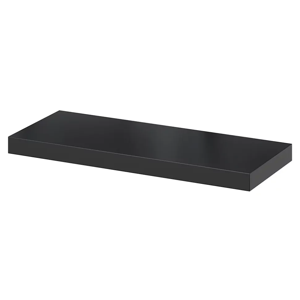 Tablette murale avec fixation invisible GoodHome Cusko noir 60 cm