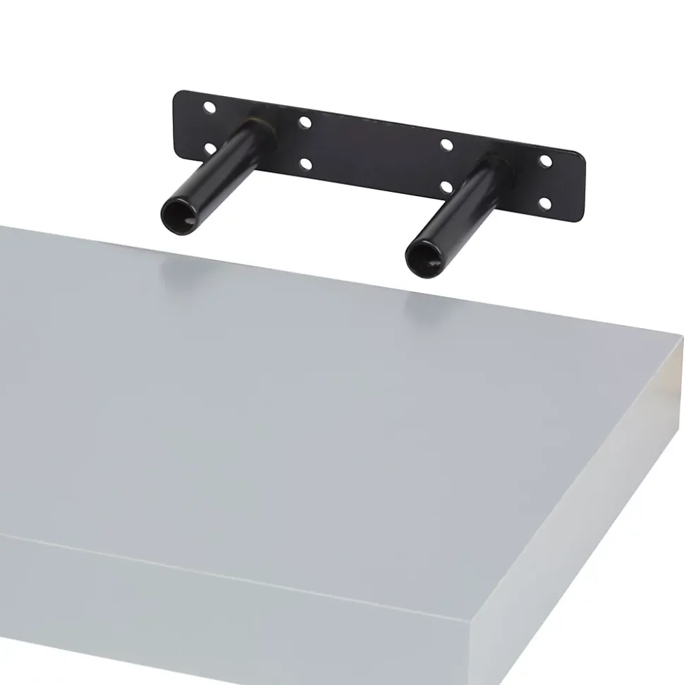 Tablette murale avec fixation invisible GoodHome Cusko gris 30 cm