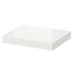 Tablette murale avec fixation invisible GoodHome Cusko blanc brillant 30 cm