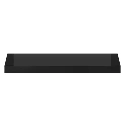 Tablette murale avec fixation invisible GoodHome Cusko noir brillant 60 cm
