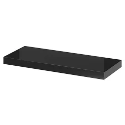 Tablette murale avec fixation invisible GoodHome Cusko noir brillant 60 cm