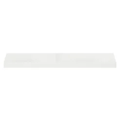 Tablette murale avec fixation invisible GoodHome Cusko blanc brillant 80 cm