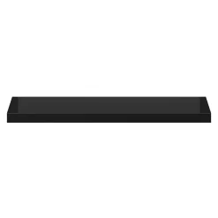 Tablette murale avec fixation invisible GoodHome Cusko noir brillant 80 cm