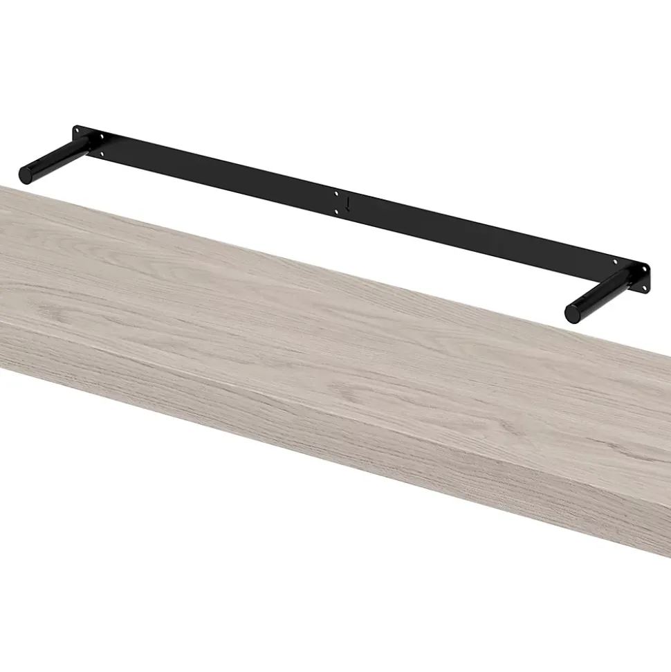 Tablette murale avec fixation invisible GoodHome Cusko effet chêne clair 118 cm