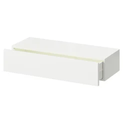 Tablette murale avec tiroir fixation invisible GoodHome Cusko blanc 60 cm