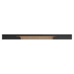 Tablette murale d'angle Form Rigga noir 25 cm
