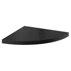 Tablette murale d'angle Form Rigga noir 25 cm