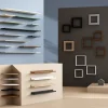 Tablette murale d'angle GoodHome Rigga effet chêne clair 25 cm
