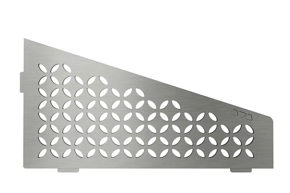 Tablette murale de douche SHELF- E- S3 - CURVE - inox brossé - 62 x 295 x 154 mm